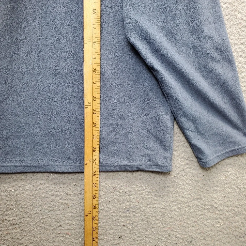 The North Face Fleece Jacket Mens Large Blue Hiking Outdoor Cap Rock 1/4-Zip